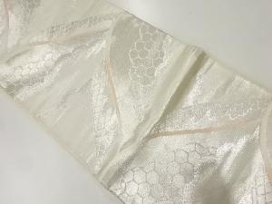 アンティーク　遠山模様織り出し袋帯(材料)